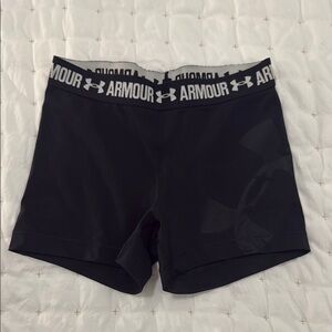 Under Armour Black Athletic Shorts with Compression Fit